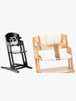 Højstole & Tilbehør|BabyDan Danstolen Højstol & Hynde, Sort/Beige