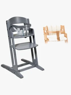 Højstole & Tilbehør|BabyDan Danstolen Højstol & Hynde, Grå/Beige
