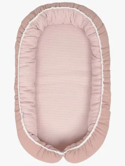 Børnesenge & Tilbehør|BabyMatex Babynest i Musselin 55 x 80 cm, Lyserød