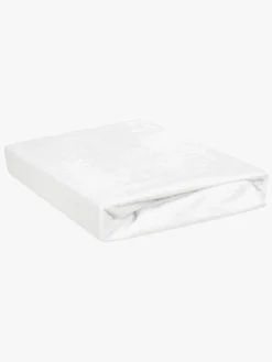 Sengetøj|BabyMatex Frotte Vandtæt Stræklagen til Tremmeseng 40 x 90 cm, Hvid