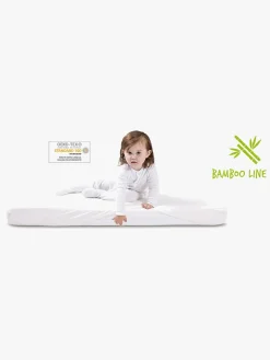 Sengetøj|BabyMatex Hygienic Bamboo Vandtæt Stræklagen til Barneseng 70 x 140 cm, Hvid
