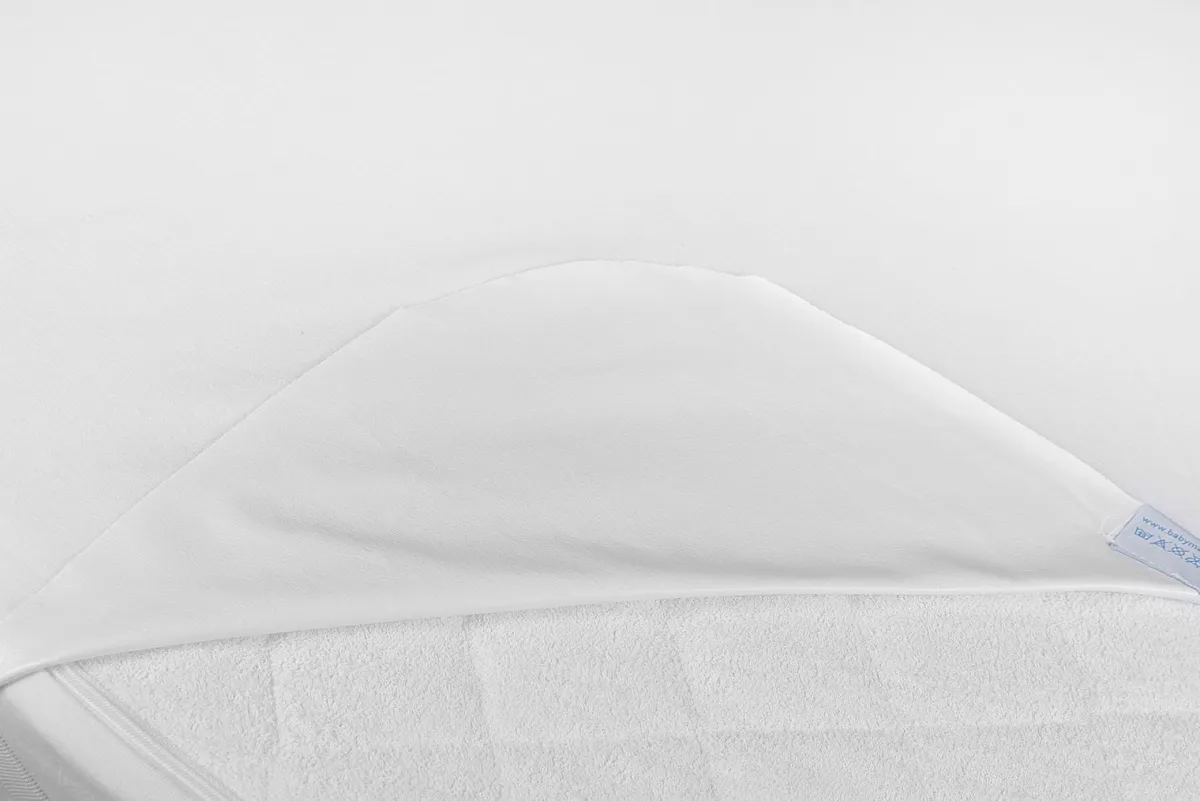 Sengetøj|BabyMatex Hygienic Jersey Rullemadras til tremmeseng 60x120 cm Åndbar og Vandtæt, Hvid