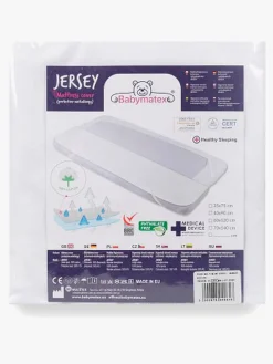 Børn BabyMatex Sengetøj-Hygienic Jersey Rullemadras til Juniorseng 70x140 cm Åndbar og Vandtæt, Hvid