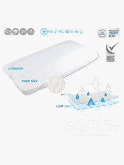 Sengetøj|BabyMatex Hygienic Rullemadras for tremmeseng 60x120 cm Vandtæt, Hvid