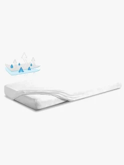 Børn BabyMatex Sengetøj-Premium Frotté Stræklagen til Tremmeseng 60 x 120 cm, Hvid