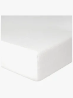 Børn BabyMatex Sengetøj-Premium Frotté Stræklagen til Tremmeseng 60 x 120 cm, Hvid