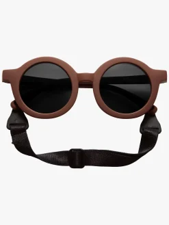 Tilbehør|BabyMocs Signature Soft Bøjelige Solbriller til Børn På 1-8 År, Brun