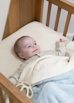 Interiør|BabysOnly Baby's Only Baby Crib Tæppe Cozy, Misty Blue Blå