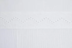 Børn BabysOnly Sengetøj-Baby's Only CALM Stræklagen med Broderi 60x120, White