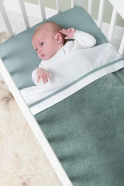 Børn BabysOnly Interiør-Baby's Only Cot Tæppe Teddy Sense, Sea Green