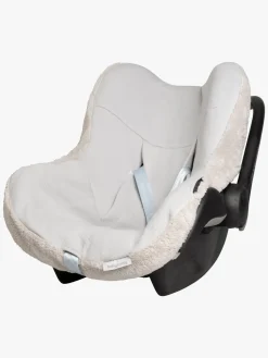 Tilbehør|BabysOnly Baby's Only Cozy Beskyttelsesbetræk til Autostol, Warm Linen Beige/Hvid