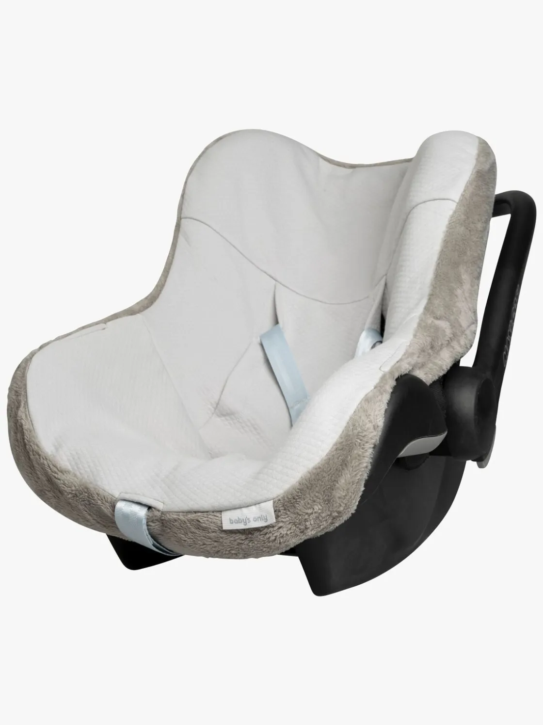 Tilbehør|BabysOnly Baby's Only Cozy Beskyttelsesbetræk til Autostol, Urban Green Grå/Hvid