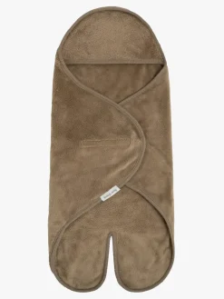 Børn BabysOnly Interiør-Baby's Only Hooded Baby Tæppe med Fødder Cozy, Clay