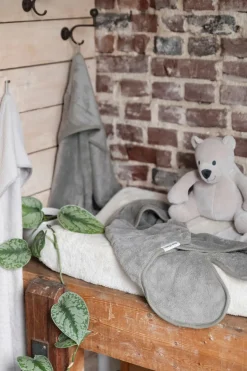 Interiør|BabysOnly Baby's Only Hooded Baby Tæppe med Fødder Cozy, Urban Green Grøn