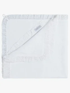 Børn BabysOnly Interiør-Baby's Only Hooded Baby Tæppe Calm, White