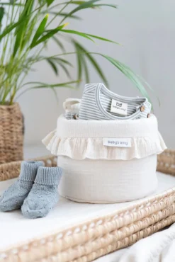 Opbevaring|BabysOnly Baby's Only Kurv Calm, Warm Linen Hvid
