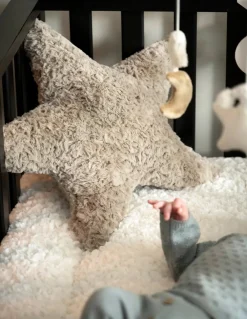 Børn BabysOnly Interiør-Baby's Only Star Snow Pude, Taupe