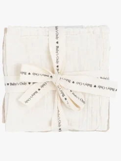 Stofbleer, Nusseklude & Babytæpper|BabysOnly Baby's Only Tender Bomuldsstofble 3-pak, Linen/Clover Beige