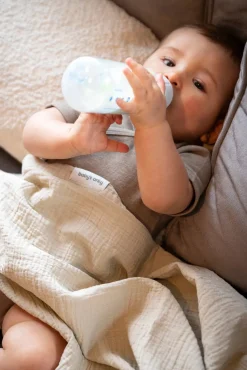 Stofbleer, Nusseklude & Babytæpper|BabysOnly Baby's Only 65x65 Tæppe/ Stofble i Musselin 2-pak, Tender Beige