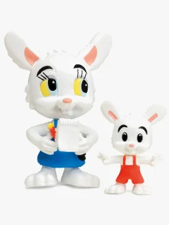 Legetøjsfigurer|Bamse - Verdens Stærkeste Bjørn Figursæt Nina Kanin + Minihop Flerfarvet