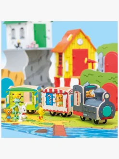 Togbaner & Legeborde|Bamse Togsæt Træ