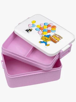 Spisetid|Bamse Verdens Stærkeste Bjørn Madkasse Fest Lilla/Hvid/Flerfarvet