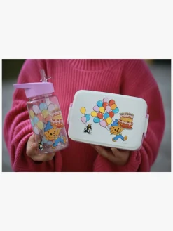 Spisetid|Bamse Verdens Stærkeste Bjørn Madkasse Fest Lilla/Hvid/Flerfarvet