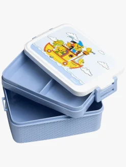 Spisetid|Bamse Verdens Stærkeste Bjørn Madkasse, Viktoria Blå/Hvid/Flerfarvet