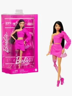 Dukker & Bamser|Barbie Deluxe Style Dukke Sort Hår & Benprotese