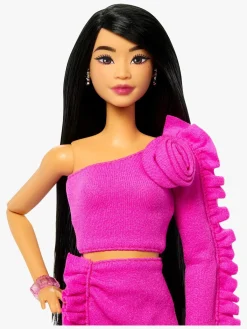 Dukker & Bamser|Barbie Deluxe Style Dukke Sort Hår & Benprotese