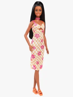 Dukker & Bamser|Barbie Fashionista Dukke i Ternet Kjole