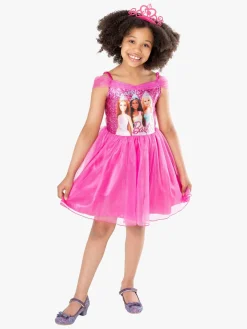 Kostumer & Udklædning|Barbie Kostume Kjole med Hårbånd