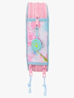 Barbie Kreativt Legetøj-Penalhus med 3 Rum, Lyserød/Lyseblå