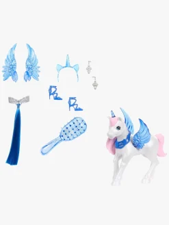 Barbie Dukker & Bamser-Sapphire Dukke med Blåt Hår & Enhjørning