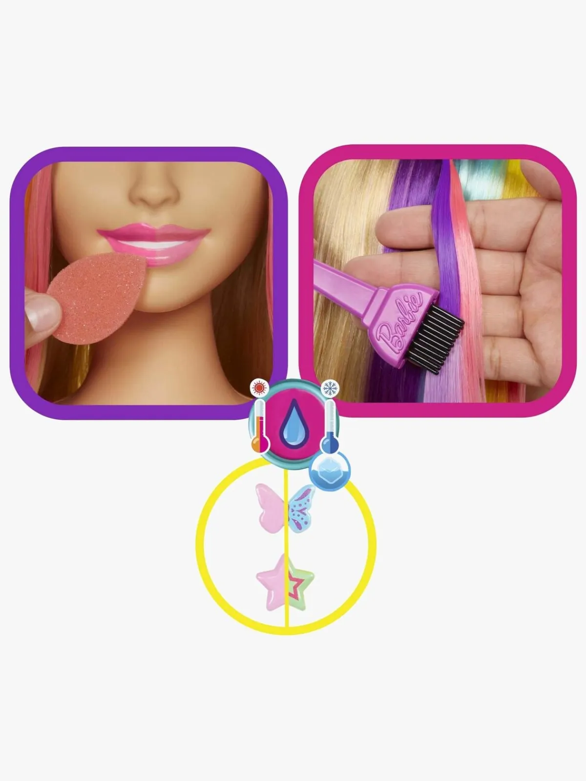 Barbie Dukker & Bamser-Totally Hair Color Reveal Frisør- og Sminkedukke