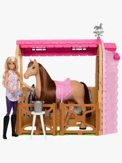 Barbie Dukker & Bamser-Ultimate Stald med Dukke & Hest