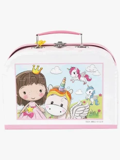 BarboToys Spil & Puslespil-Barbo Toys Lillie & Ellie Kuffert med Gulvpuslespil 24 Brikker