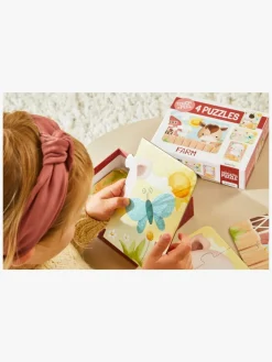 Spil & Puslespil|BarboToys Barbo Toys  Rør og føl Puslespil Bondegårdsvenner 4-i-1