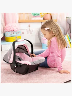 Dukker & Bamser|BayerDesign Bayer Design Autostol med Kaleche til Dukke, Grå Grå/Lyserød