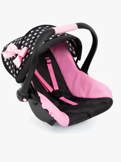 Dukker & Bamser|BayerDesign Bayer Design Autostol med Kaleche, Sort/Lyserød Sort/Lyserød