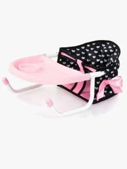 Dukker & Bamser|BayerDesign Bayer Design Babystol til Bord med Bakke, Sort/Lyserød