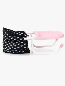 Dukker & Bamser|BayerDesign Bayer Design Babystol til Bord med Bakke, Sort/Lyserød