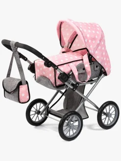 BayerDesign Dukker & Bamser-Bayer Design Combi Dukkevogn City, Grå/Lyserød