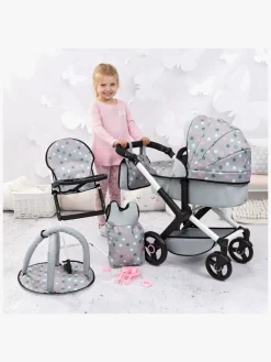 Dukker & Bamser|BayerDesign Bayer Design Combi Dukkevogn Xeo Sæt, Grey Grå