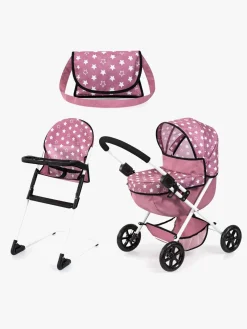 BayerDesign Dukker & Bamser-Bayer Design Cosy Sæt Dukkevogn, Pink