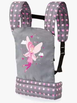 BayerDesign Dukker & Bamser-Bayer Design Dukkebæresele Deluxe, Grå/Lyserød