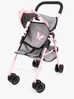 Dukker & Bamser|BayerDesign Bayer Design Dukkeklapvogn med Kaleche, Grå