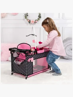 Dukker & Bamser|BayerDesign Bayer Design Dukkeseng Multi, Sort/Lyserød Sort/Lyserød