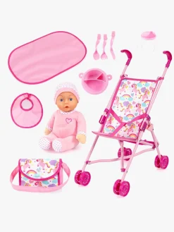 BayerDesign Dukker & Bamser-Bayer Design Dukkevogn Buggy Sæt med Dukke, Pink