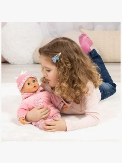 BayerDesign Dukker & Bamser-Bayer Design First Words  Interaktiv Dukke 38cm, Pink Blomster